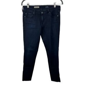 AG Adriano Goldschmied Dark Blue The Zip-Up Legging Ankle Skinny Jeans USA 28R